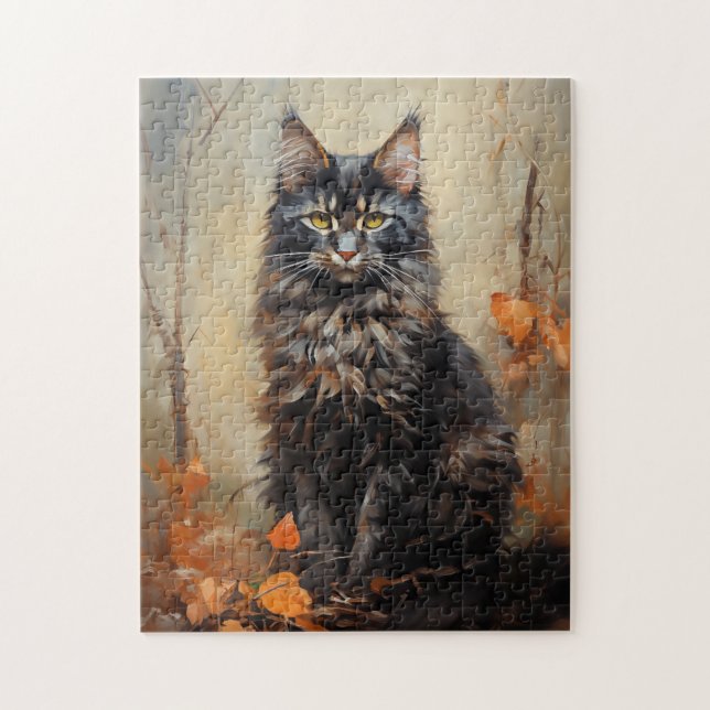 Maine Coon cat Jigsaw Puzzle (Vertical)