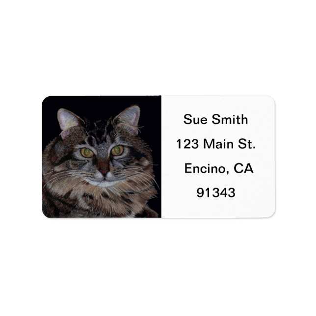 Maine Coon Cat Labels (Front)