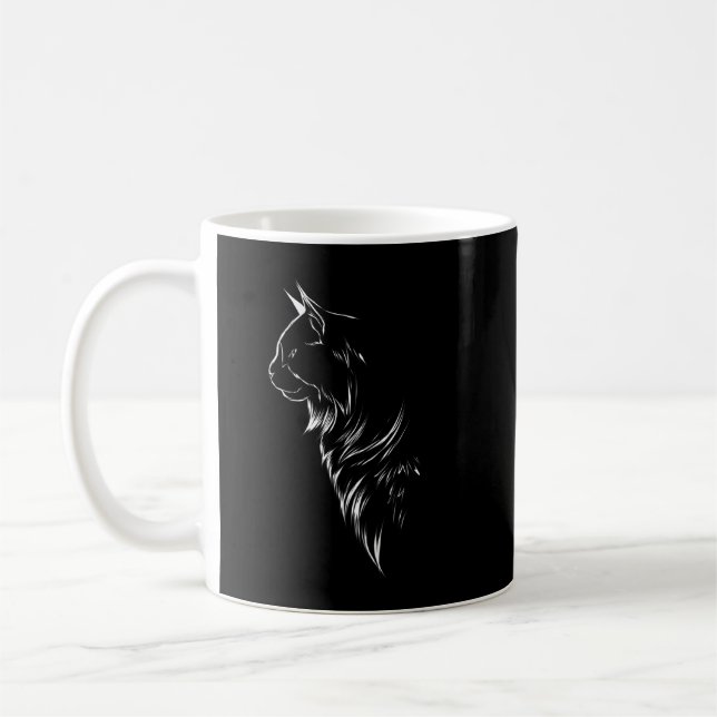 Maine Coon Cat Lover Coonie Cat Gift  Coffee Mug (Left)