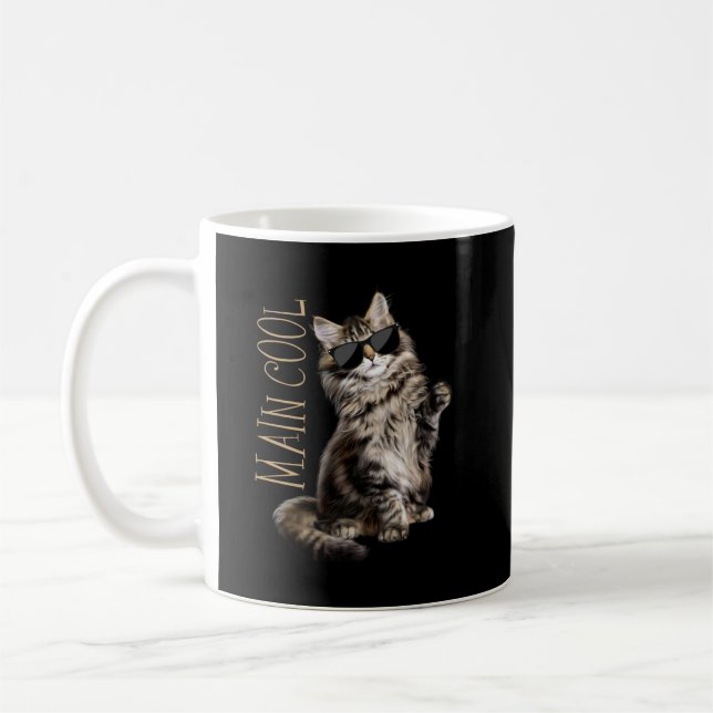 Maine Coon Cat - Main Cool  Coffee Mug (Left)
