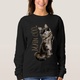 Maine Coon Cat Main Cool Sweatshirt