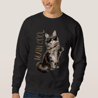 Maine Coon Cat Main Cool Sweatshirt