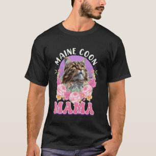 Maine Coon Cat Mom MAINE COON MOMMY MAIN COON MOTH T-Shirt