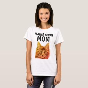 MAINE COON CAT MOM t-shirts