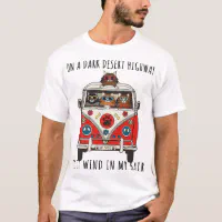 On a dark desert clearance highway t shirt cats