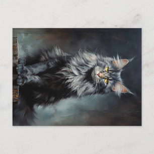 Maine Coon cat Postcard