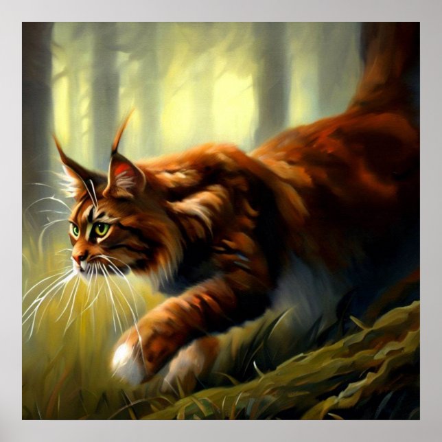 Maine Coon Cat  Poster (Front)