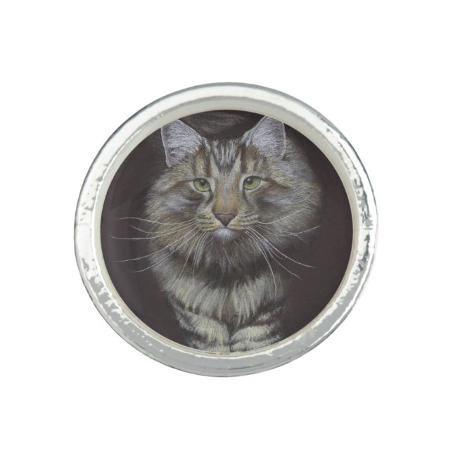 Maine Coon Cat Ring (Front)
