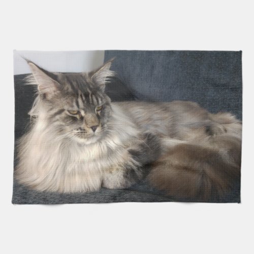 Maine Coon Cat Tea Towel