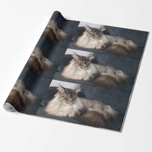 Maine Coon Cat Wrapping Paper