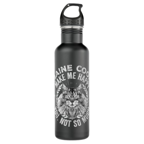 Maine Coon Cats Make Me Happy You Not So Much Tshi Stainless Steel Water Bottle