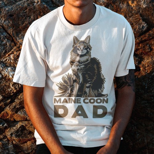 MAINE COON DAD T_Shirt