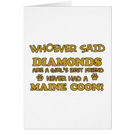 Maine coon designs cards (Front)