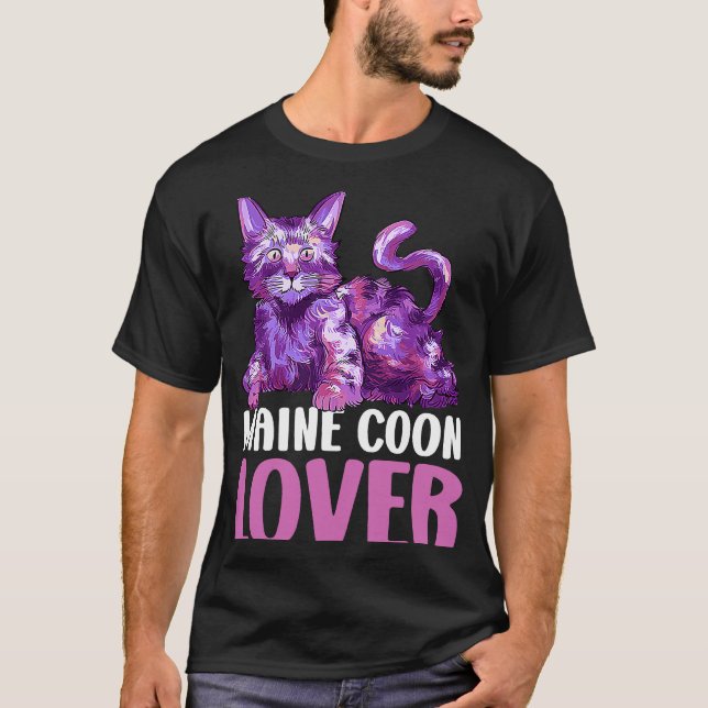 Maine Coon  for Cat T-Shirt (Front)
