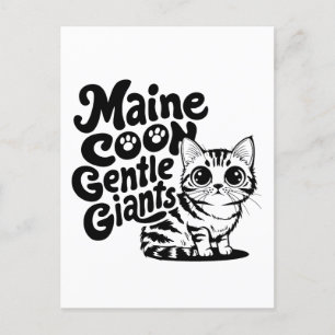 Maine Coon Gentle Giants Cat Postcard