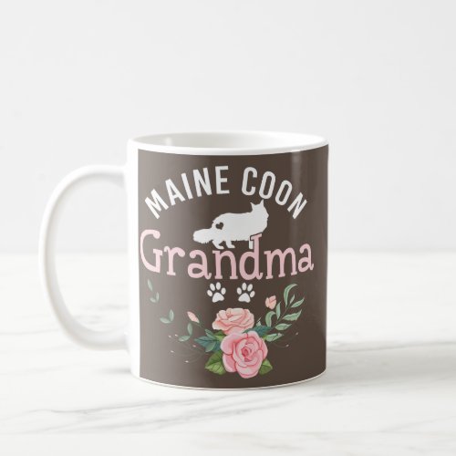 Maine Coon Grandma Lover Gifts For Women Cat Coffee Mug