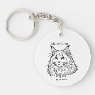 Maine Coon Keychain