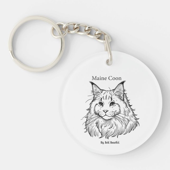 Maine Coon Keychain (Front)
