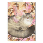 Maine Coon Magic - Fairy Cat Art Card (Front)