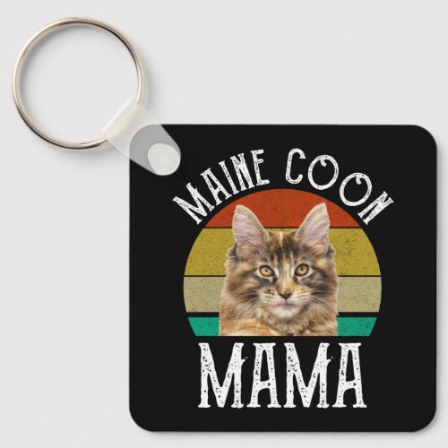 Maine Coon Mama Keychain