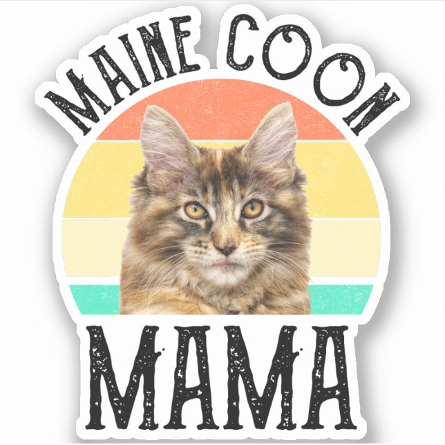 Maine Coon Mama Sticker (Front)