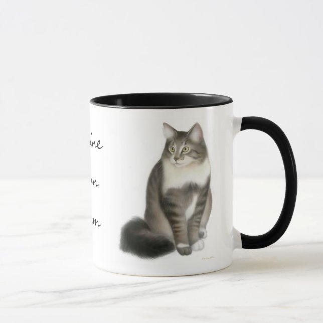 Maine Coon Mom Cat Mug (Right)