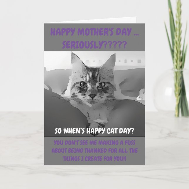 Maine Coon Mother’s Day Card (Front)