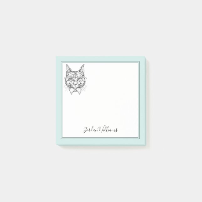 Maine Coon Portrait | Add Your Name Post-it Notes (Front)
