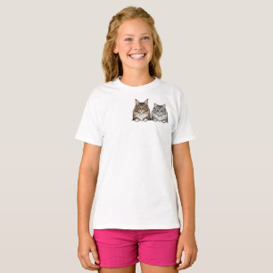 Maine Coon & Silver Tabby for Cat lover  T-Shirt