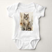 Maine Coon Watercolor Illustration