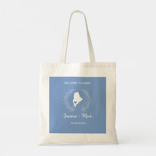 Maine Destination Wedding Welcome Tote Bag