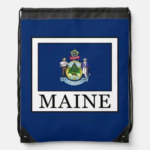 Maine Drawstring Bag