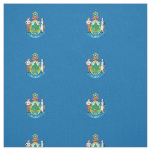 MAINE Flag Fabric