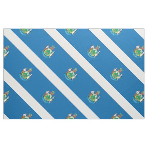 MAINE Flag Fabric