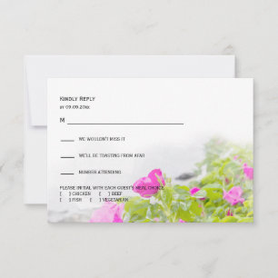 Maine Florals Acadia National Park Flower Blooms RSVP Card