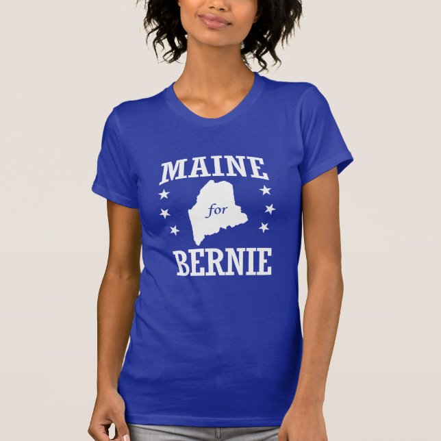 MAINE FOR BERNIE SANDERS T-Shirt (Front)