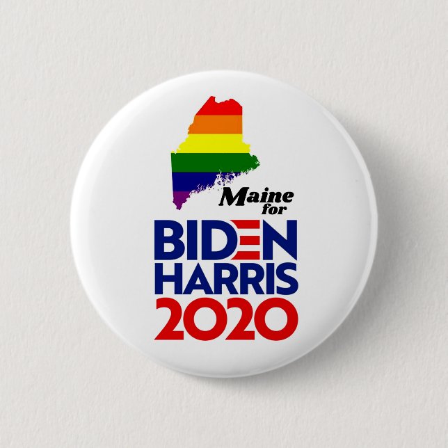 Maine for Biden Harris 2020 Button (Front)