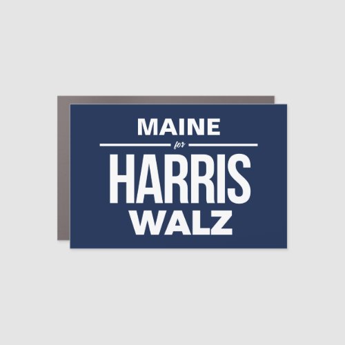 Maine for Harris Walz Car Magnet