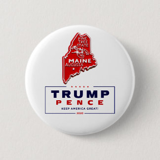 Maine for Trump pence 2020 Button