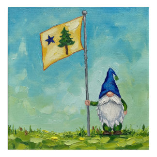 MAINE GNOME ACRYLIC PRINT