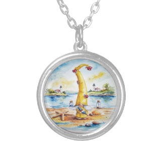 Maine Gnome Silver Plated Necklace