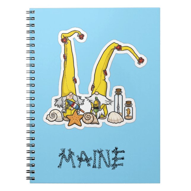 Maine Gnomes Welcome Home  Notebook (Front)
