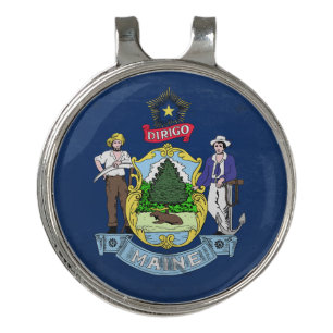 Maine Golf Hat Clip
