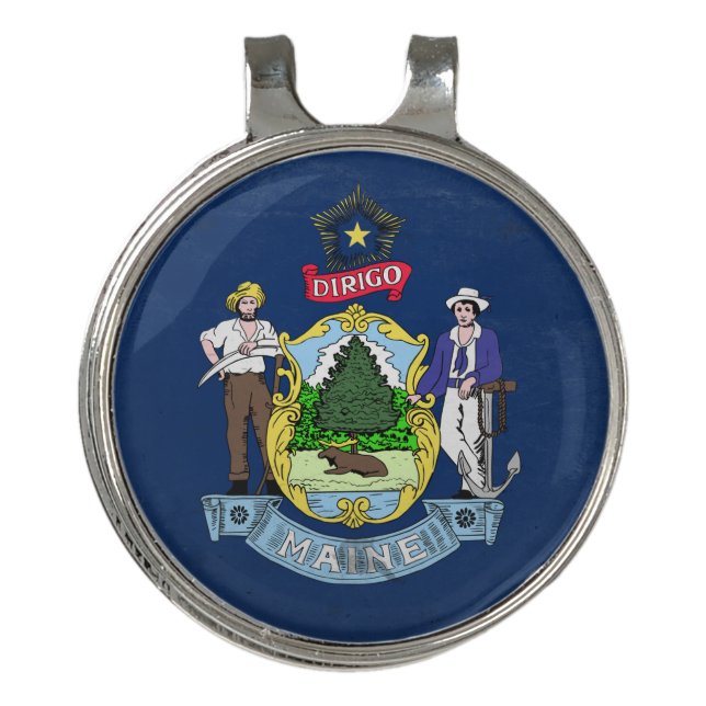 Maine Golf Hat Clip (Front)