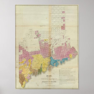 Maine grants and land sales, Maine Poster