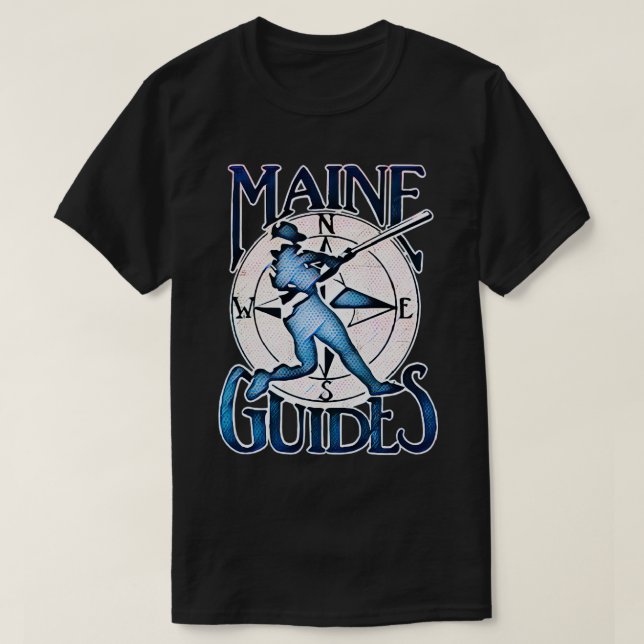 Maine Guides Baseball T-Shirt (Design Front)