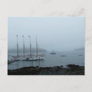 Maine Harbor Postcard
