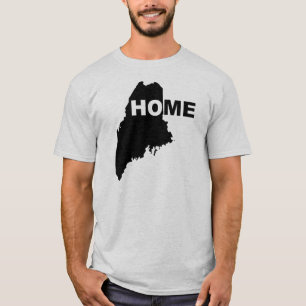 Maine Home Away From State T-Shirt Tees