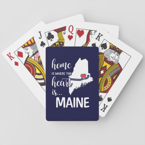 Maine home is where the heart is playing cards