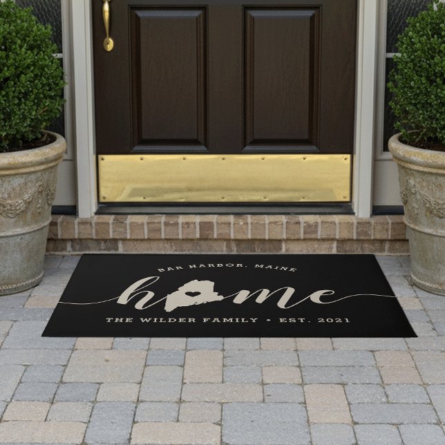Maine Home State Personalized Doormat (Creator Uploaded)
